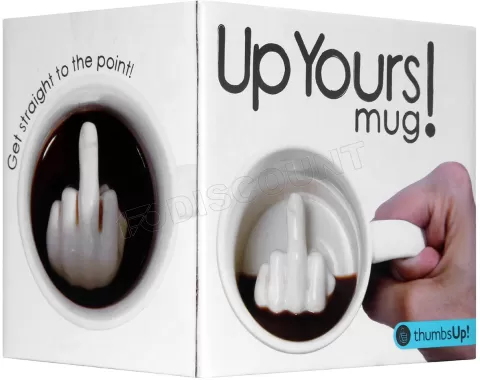 Photo de Mug en céramique ThumbsUp! - Up Yours Mug (Blanc)