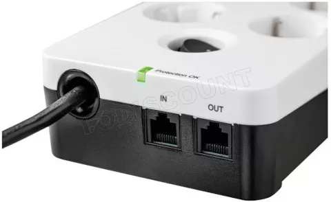 Photo de Multiprise Surtension Eaton Protection Box 6 prises + USB (Blanc)