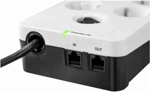 Photo de Multiprise Surtension Eaton Protection Box 8 prises + USB (Blanc)