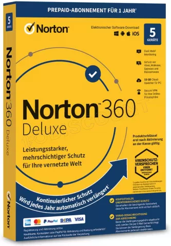 Photo de Norton 360 Deluxe - 5 appareils / 1 an