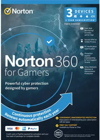 Photo de Norton 360 Gamers édition - 3 appareils / 1 an