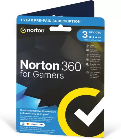 Photo de Norton 360 Gamers édition - 3 appareils / 1 an