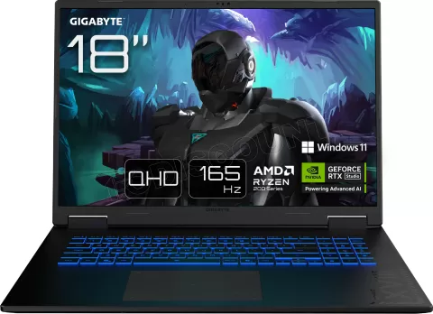 Photo de Ordinateur Portable Gigabyte Gaming A18 3VHK3FRC64SH (18") Win11 Pro