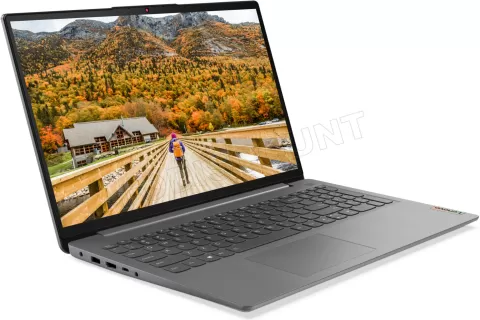 Photo de Ordinateur Portable Lenovo IdeaPad 3 15ADA06 82KR00CUFR (15.6") (Gris)