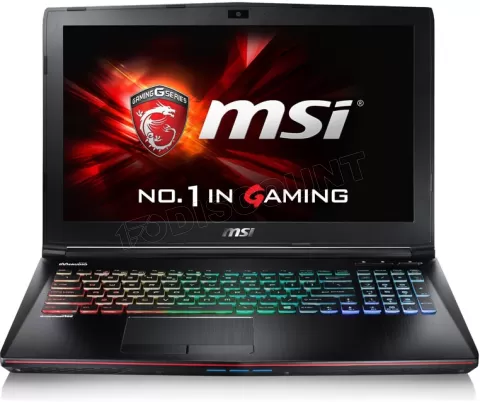 Photo de Ordinateur Portable MSI GE62 6QD (Apache Pro) 448XFR (15,6") - FreeDos (Noir)