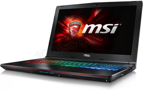Photo de Ordinateur Portable MSI GE62 6QD (Apache Pro) 448XFR (15,6") - FreeDos (Noir)