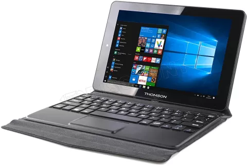 Photo de Ordinateur portable / Tablette 2 en 1 Thomson Hero 10 32 Go (10,1") (Noir/Gris)