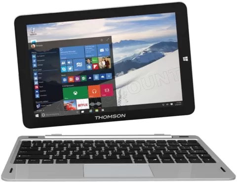 Photo de Ordinateur portable / Tablette 2 en 1 Thomson Hero 10 32 Go (10,1") (Noir/Gris)