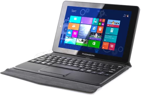 Photo de Ordinateur portable / Tablette 2 en 1 Thomson Hero 10 32 Go (10,1") (Noir/Gris)