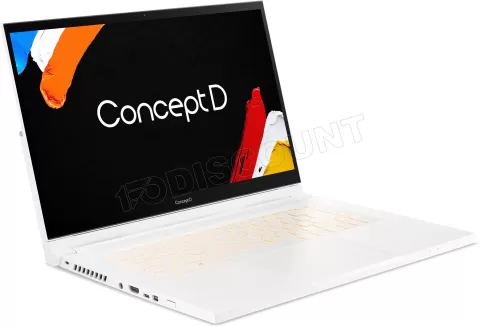 Photo de Ordinateur portable tactile Acer ConceptD 3 Ezel CC315-73G (15,6") (Blanc)