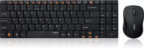 Photo de Pack 2 en 1 (Clavie/Souris) sans fil Rapoo 9060 (Noir)