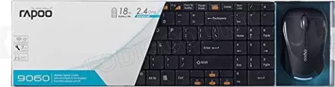 Photo de Pack 2 en 1 (Clavie/Souris) sans fil Rapoo 9060 (Noir)