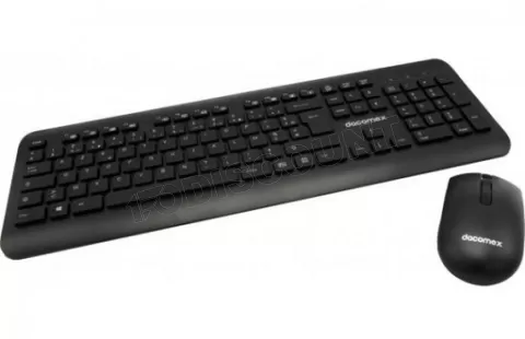 Photo de Pack 2en1 (Clavier/Souris) Dacomex KM500-W (Noir)