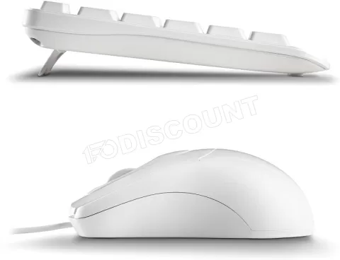 Photo de Pack 2en1 (Clavier/Souris) NGS Cocoa (Blanc)