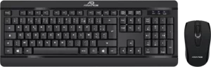 Photo de Pack 2en1 (Clavier/Souris) sans fil Advance Silent Combo (Noir)