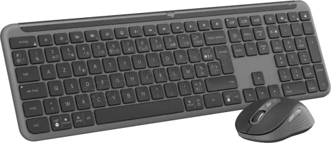 Photo de Pack 2en1 (Clavier/Souris) sans fil Logitech MK950 for Business (Gris)