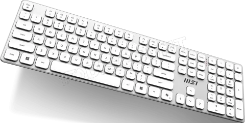 Photo de Pack 2en1 (Clavier/Souris) sans fil MSI Forge K210 Wireless Combo (Blanc)