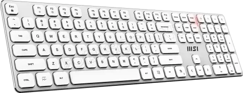 Photo de Pack 2en1 (Clavier/Souris) sans fil MSI Forge K210 Wireless Combo (Blanc)