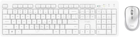 Photo de Pack 2en1 (Clavier/Souris) sans fil Trust Ody II (Blanc)