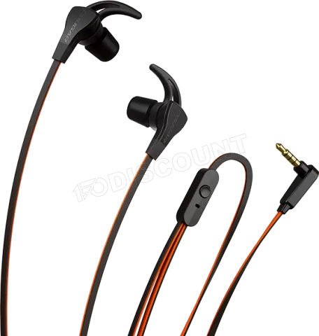 Photo de Pack 2en1 (Ecouteurs/Casque) Gamer filaire Cougar Immersa Ti Ex (Noir/Orange)