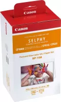 Photo de Pack 3 cartouches d'encre couleurs CANON RP-108 pour Selphy CP + 108 feuilles