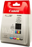 Photo de Pack 4 cartouches d'encre CANON CLI-551 ( couleurs + noir )