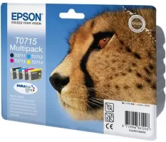 Photo de Pack 4 cartouches d'encre Epson Guepard  T0715