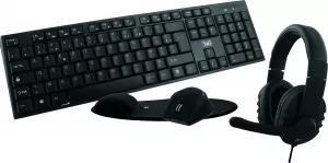 Photo de Pack 4en1 (Clavier/Souris/Casque/Tapis) T'nB (Noir)