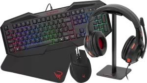 Pack Gamer 3en1 (Clavier/Souris/Tapis) Gamdias Hermes E4 RGB