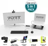 Photo de Pack Clavier - Souris Port Designs Pack 5 en 1 (Clavier/Souris/Webcam/Station d'accueil/Support)