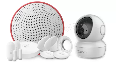 Photo de Pack Alarme Ezviz Sensor Kit - caméra, capteurs et alarmes