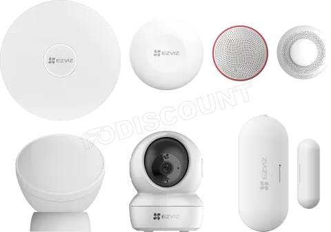 Photo de Pack Alarme Ezviz Sensor Kit - caméra, capteurs et alarmes