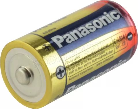 Photo de Pack blister de 2 piles Alcaline Panasonic Pro Power type C 1,5V (LR14)