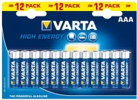 Photo de Pack de 12 piles Alcaline VARTA type AAA 1,5V (R03)