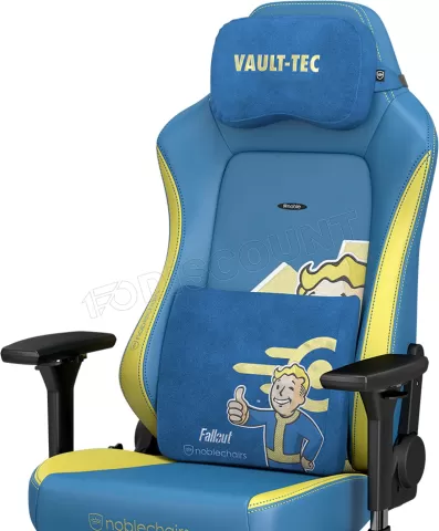 Photo de Pack de 2 Coussins pour fauteuil Noblechairs Fallout Vault-Tec Edition (Bleu)