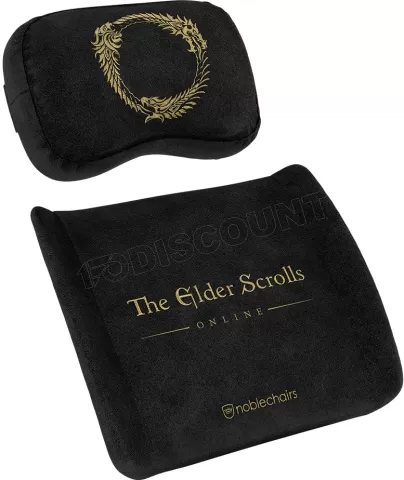 Photo de Pack de 2 Coussins pour fauteuil Noblechairs The Elder Scrolls Online Edition (Noir/Or)