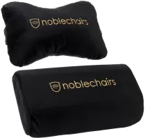 Photo de Pack de 2 Coussins pour fauteuils Noblechairs (Noir/Or)