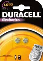 Photo de Pack de 2 piles Alcalines Duracell 1.5V (LR43)