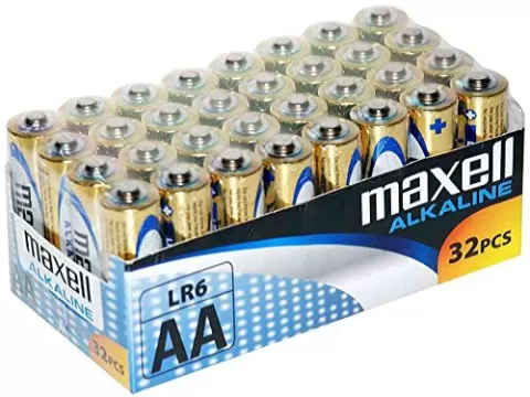 Photo de Pack de 32 piles Alcaline Maxell type AA 1,5V (LR6)