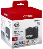 Photo de Pack de 4 Cartouches d'encre Canon PGI-2500XL (Couleurs + Noir)
