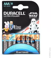 Photo de Pack de 8 piles Alcaline Duracell Ultra Power type AAA 1,5V (LR03)