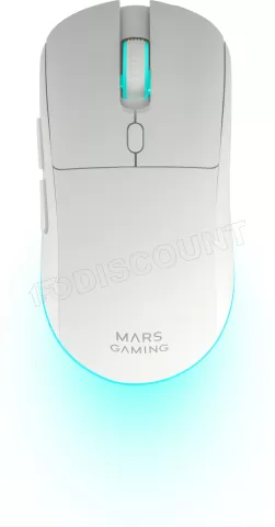 Photo de Pack Gamer 3en1 (Calvier/Souris/Tapis) Mars Gaming MCPWTKL (Blanc)