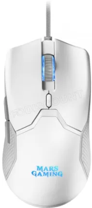 Photo de Pack Gamer 3en1 (Clavier/Souris/Tapis) Mars Gaming MCPX RGB (Blanc)