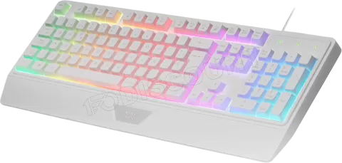 Photo de Pack Gamer 4en1 (Clavier/Souris/Casque/Tapis) Mars Gaming MCP-124 Pro (Blanc)