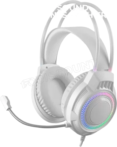 Photo de Pack Gamer 4en1 (Clavier/Souris/Casque/Tapis) Mars Gaming MCP-124 Pro (Blanc)