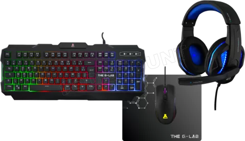 Pack Gamer 4en1 - Clavier Rétroéclairé + Casque Audio avec Souris