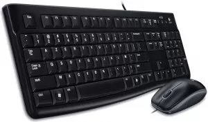 Photo de Pack Logitech Desktop MK120 Azerty Belge (Noir)