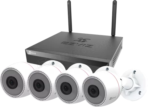 Photo de Pack Smart Home Security Kit PoE Ezviz 4 cameras (C3T) + enregistreur (4 canaux)