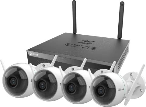 Photo de Pack Smart Home Wireless Security Kit Ezviz 4 cameras (C3WN) + enregistreur (4 canaux)