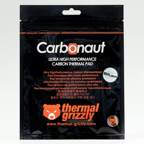 Photo de Pad Thermique Thermal Grizzly Carbonaut 51x68x0,2mm (Gris)
